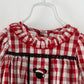Red Plaid Christmas Magic Vacation Ruffle Romper