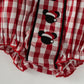 Red Plaid Christmas Magic Vacation Ruffle Romper