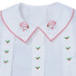 Kay Boy Button on Suit- Santa  Hand Embroidered Boy Bubble