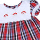 Cute Santa Claus french knot girls dress