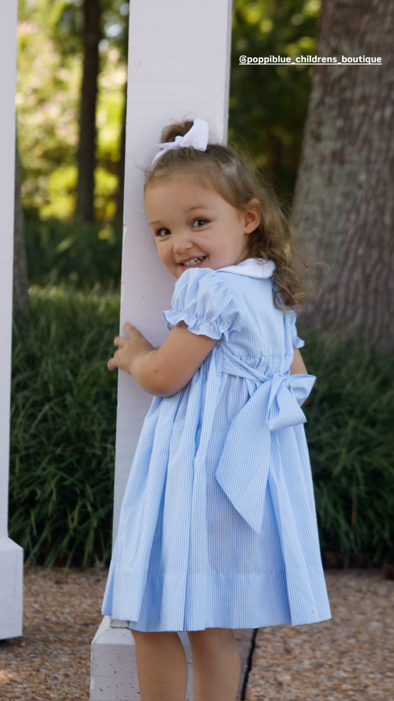 Asher Smocked Blue Dress