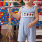 BLUE  SuperHero CHARACTER SMOCKED GINGHAM JONJON