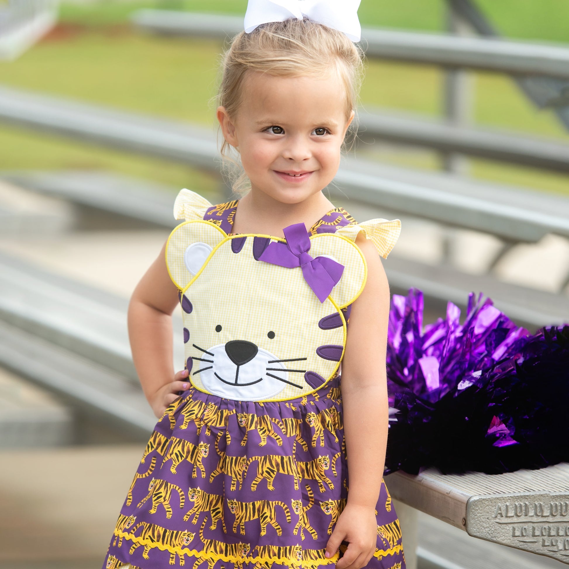 Gold & Purple Tiger Dress Gold & Purple Tiger Dress
