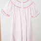 Christmas bishop hand smocked dot dress