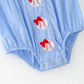 Girls Embroidered Baseball Bubble