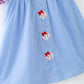 Gingham Embroidered Baseball Dress