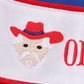 Red OLE MISS embroidery short set
