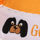 Orange go vols embroidery game day print bloomer set