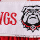 Red go dawgs embroidery bloomer game day print set
