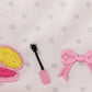 PINK MAKE UP EMBROIDERY GIRL BUBBLE