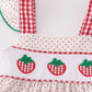 RED DOT STRAWBERRY EMBROIDERY GIRL DRESS