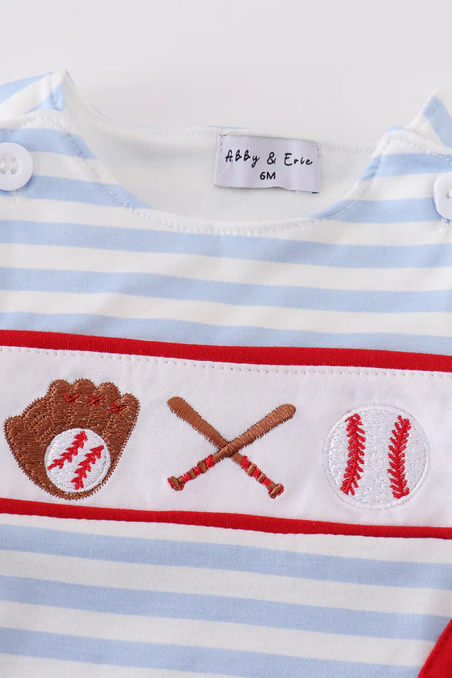 BLUE BASEBALL EMBROIDERY BOY JONJON