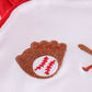 BLUE BASEBALL EMBROIDERY GIRL BUBBLE