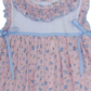 Geometric smocked floral dress for girls