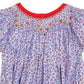 Tiny flower girl bubble geometric smock