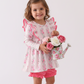PINK FLORAL PRINT RUFFLE BLOOMER SET