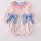 PINK FLORAL PRINT RUFFLE BOW BUBBLE