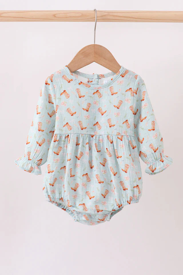 PREMIUM BOOTS PRINT MUSLIN BUBBLE