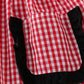 RED GINGHAM WOVEN CHARACTER EMBROIDERY GIRL DRESS