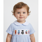 BOY BLUE SMOCKED HERO BUBBLE