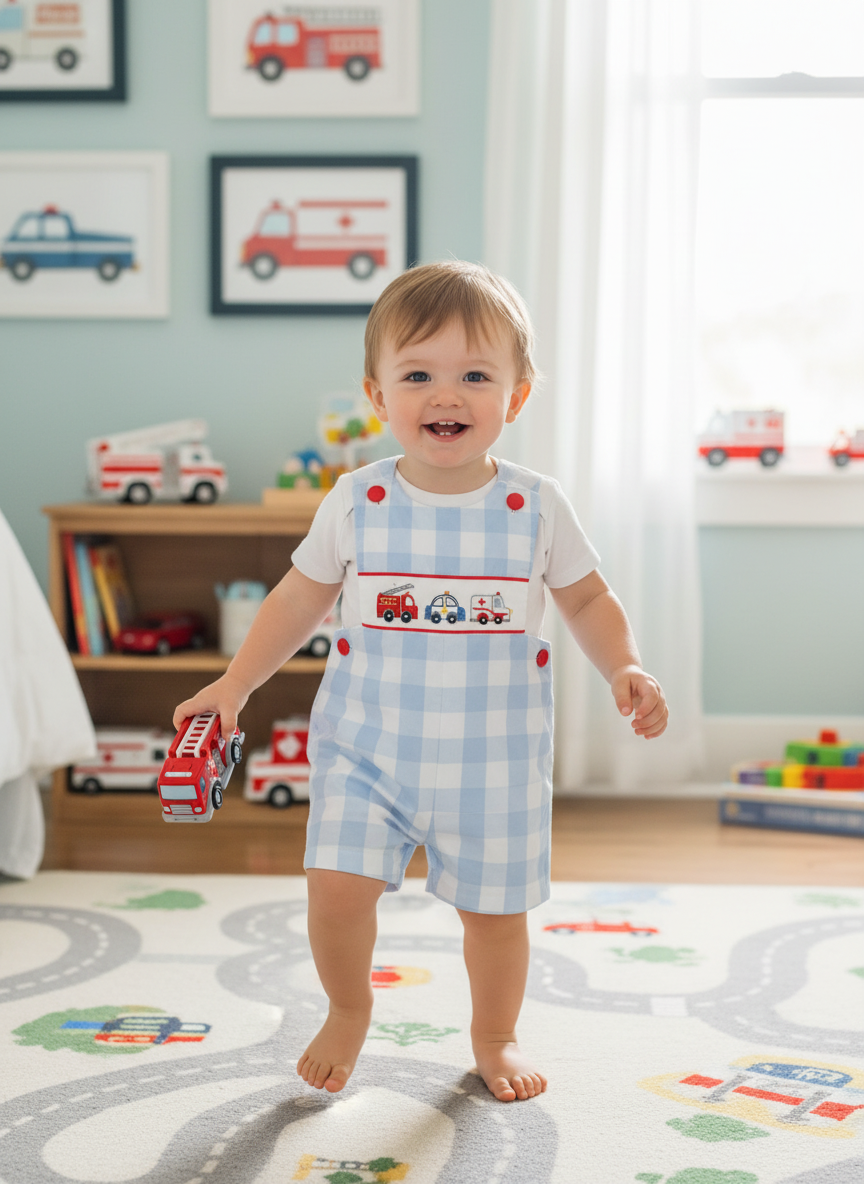 Boys Handsmocked first responder shortall