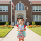 Hand smocked back to school bubble