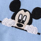 BLUE CHARACTER EMBROIDERY BOY ZIPPER PULLOVER