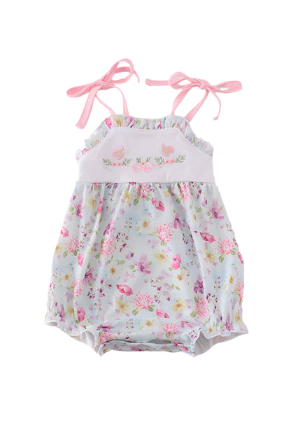BUTTERFLY FLORAL EMBROIDERY GIRL BUBBLE