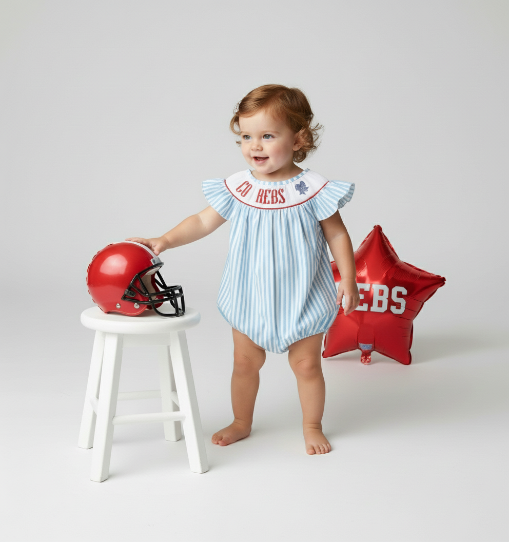 Ole Miss Bubble-Handsmocked