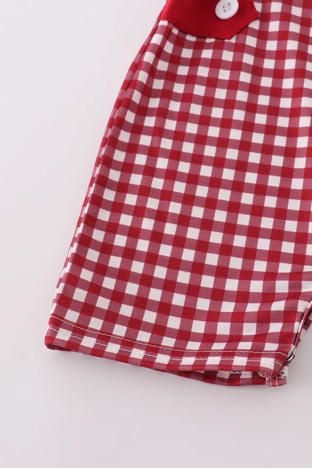 ALABAMA EMBROIDERY BOY GINGHAM JONJON