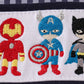 BLUE CHARACTER EMBROIDERY BOY JONJON