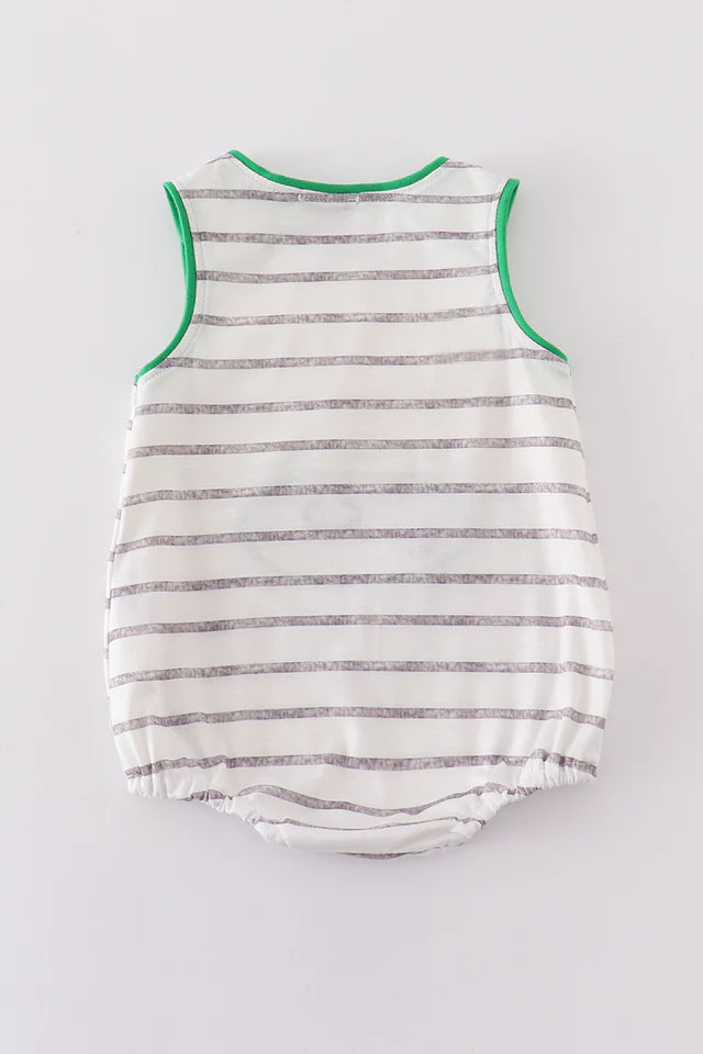 GREEN GOLF APPLIQUE BOY BUBBLE