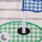 GREEN GOLF APPLIQUE BOY BUBBLE