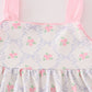 PINK BOW FLORAL PRINT GIRL DRESS