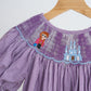 PURPLE CASTLE HAND SMOCKED GINGHAM DRESS