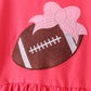 Pink Football Applique Dress