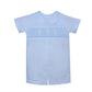 Blue Handsmocked Cross Romper