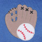 Appliqué and stitched Blue Baseball Tee
