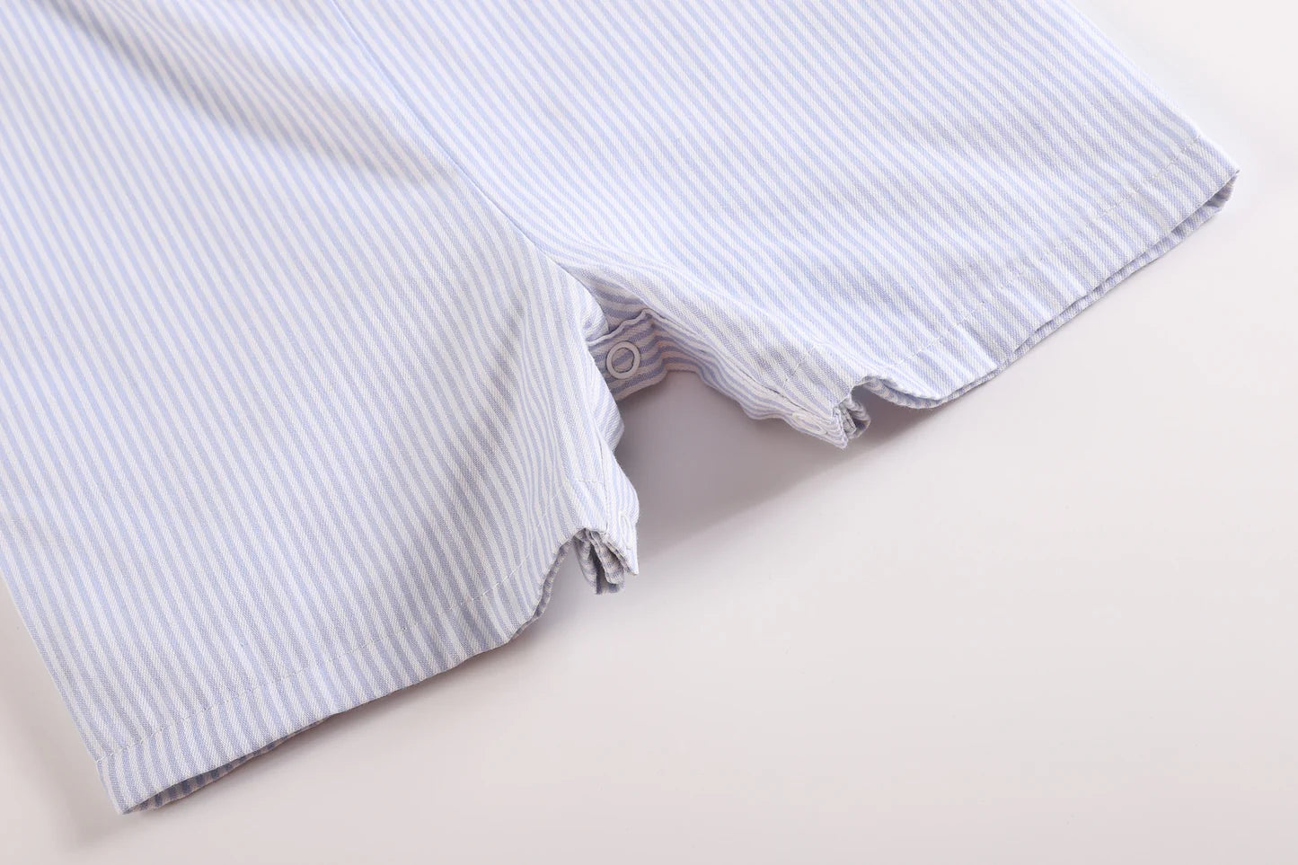 Blue Puppy Appliqué Seersucker Shortalls