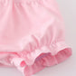 PINK WESTERN COWBOY EMBROIDERY SMOCKED BLOOMER SET