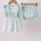 SEA SHELL SMOCKED BLOOMER SET-beach