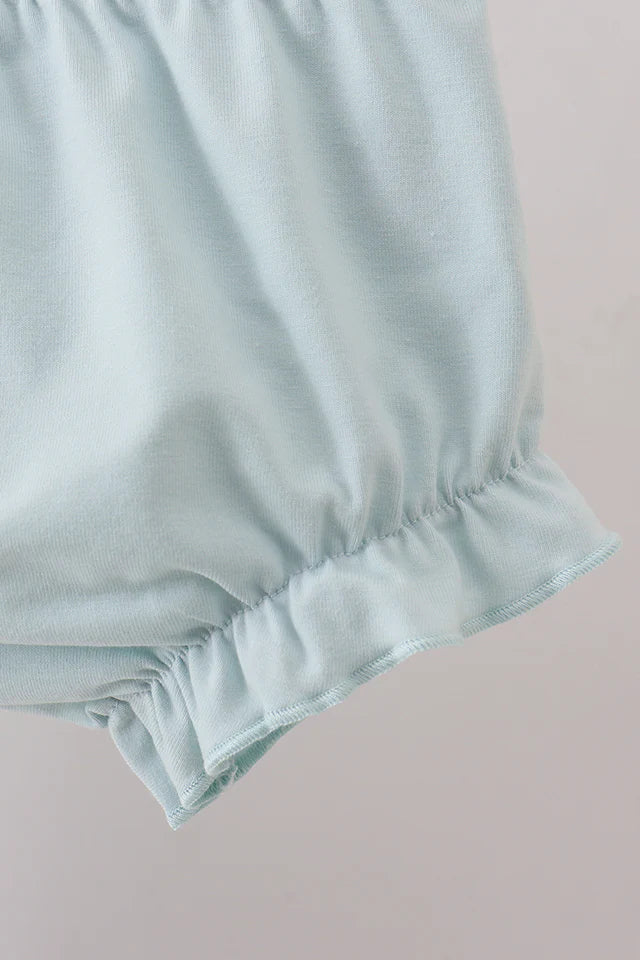 SEA SHELL SMOCKED BLOOMER SET-beach
