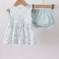 SEA SHELL SMOCKED BLOOMER SET-beach