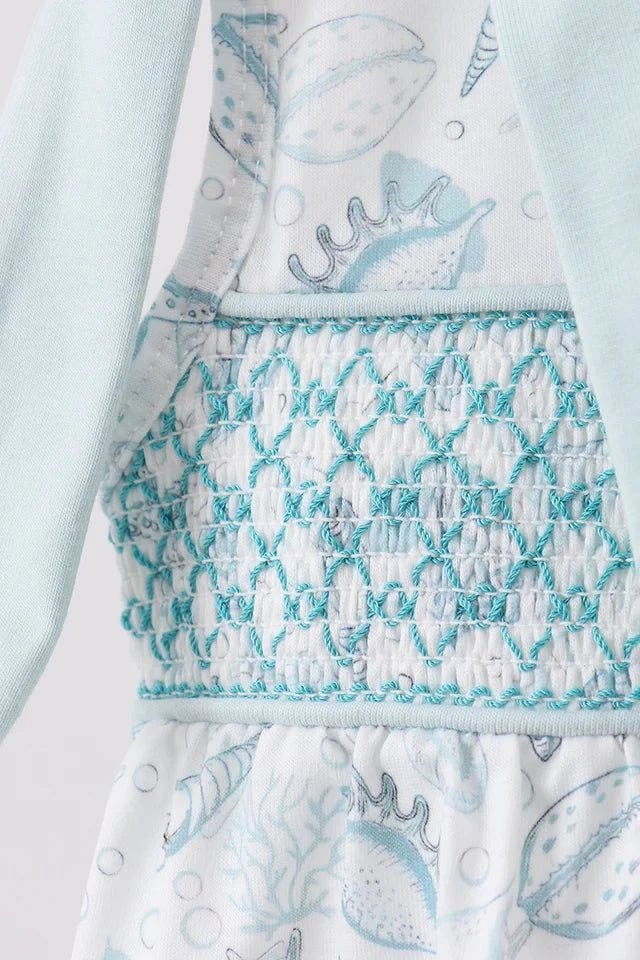 SEA SHELL SMOCKED BUBBLE-beach