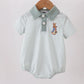 SAGE BUNNY EMBROIDERY STRIPE BUBBLE