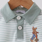 SAGE BUNNY EMBROIDERY STRIPE BUBBLE