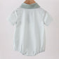 SAGE BUNNY EMBROIDERY STRIPE BUBBLE