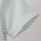 SAGE BUNNY EMBROIDERY STRIPE SHIRT