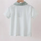 SAGE BUNNY EMBROIDERY STRIPE SHIRT