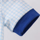 BLUE GOLF CART SMOCKED BUBBLE